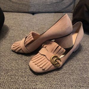 Gucci marmont heel shoes